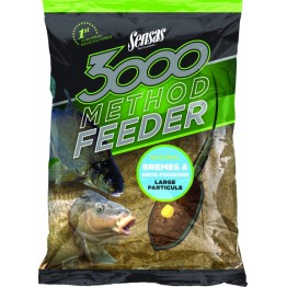 Прикормка Sensas 3000 Method Feeder Bream&Big Fish 1 кг (крупная рыба)